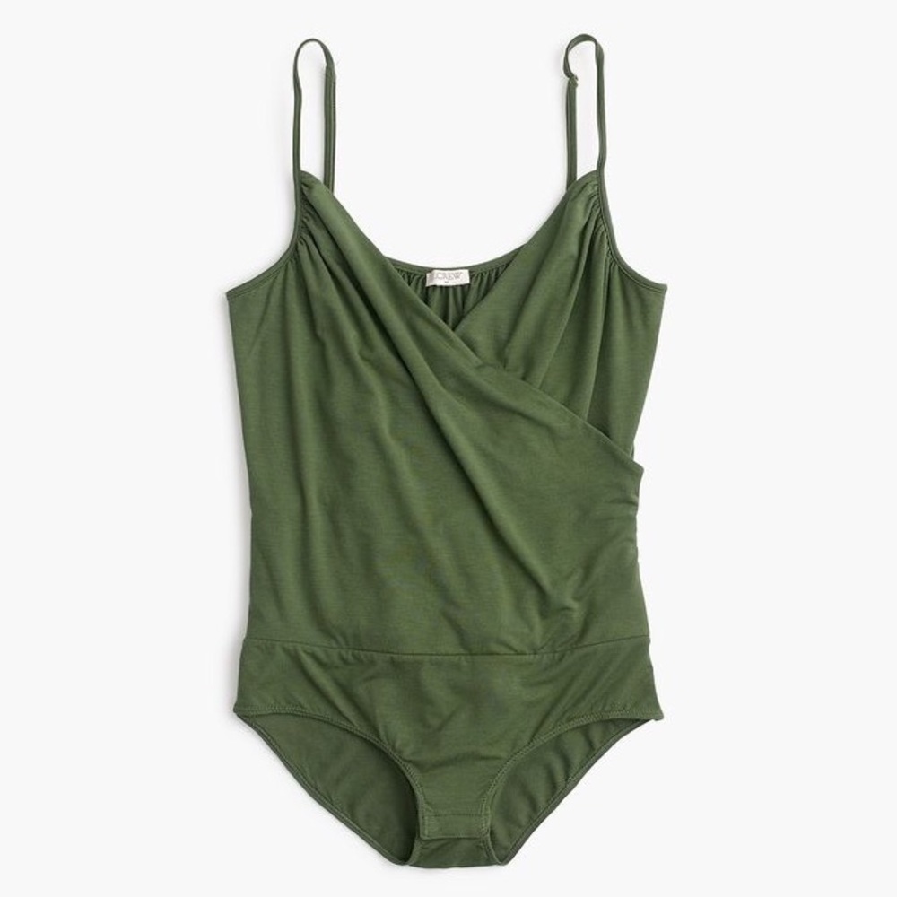 J.Crew Drapey Wrap-Front Cami Bodysuit